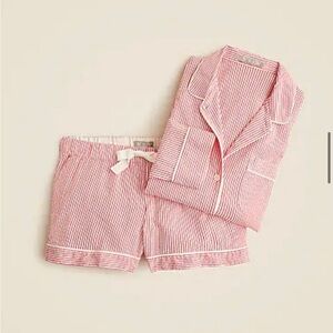 J Crew Seesucker Pajama Short Set